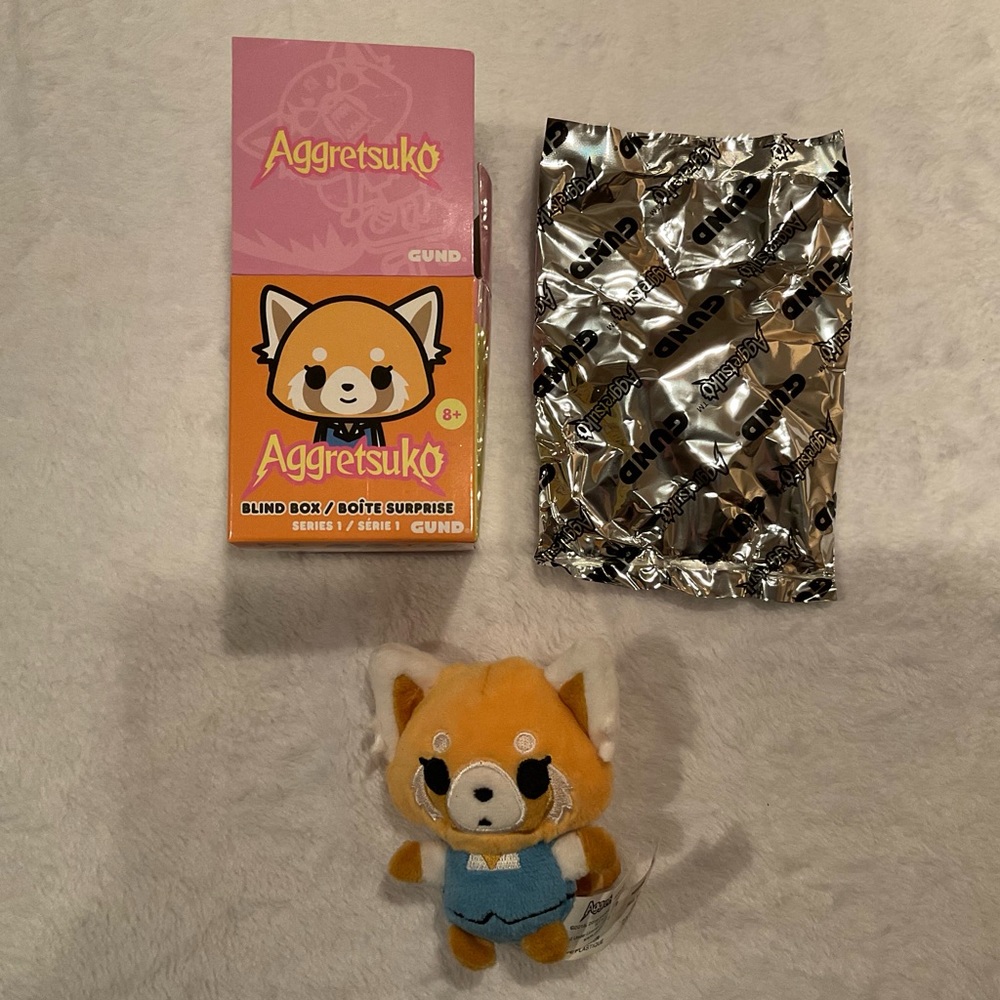 Aggretsuko Retsuko Office Outfit GUND Sanrio Blind Box Series #1 Miniature Plush